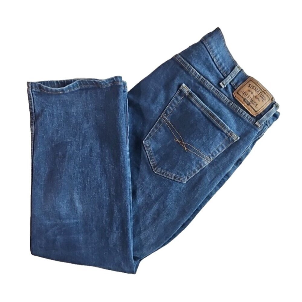 Levi's Jeans Men's 42Wx 32L Medium Wash Gold Signature Relaxed‎ Fit Jeans